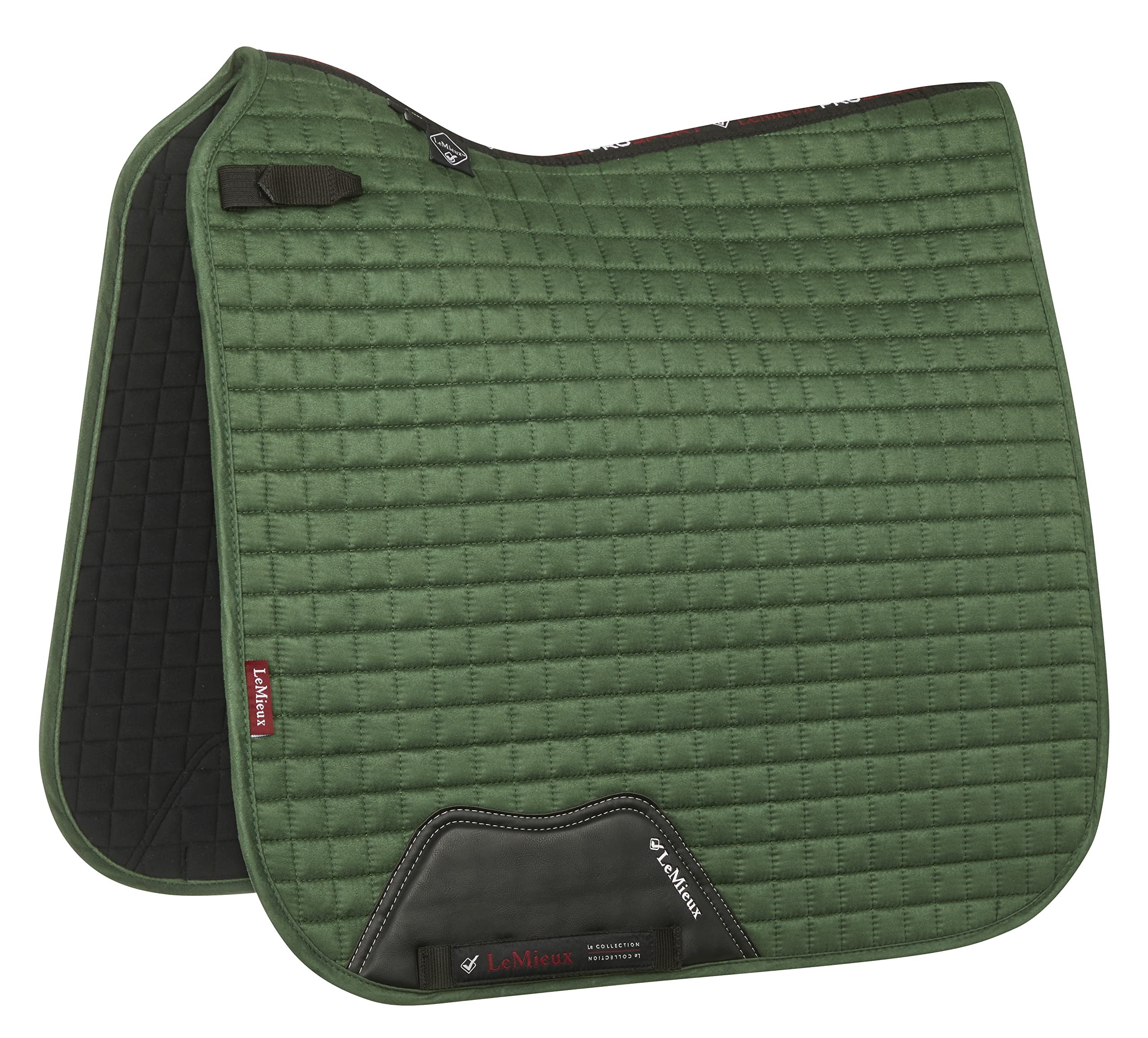 Suede Dressage Square Hunter Green Large