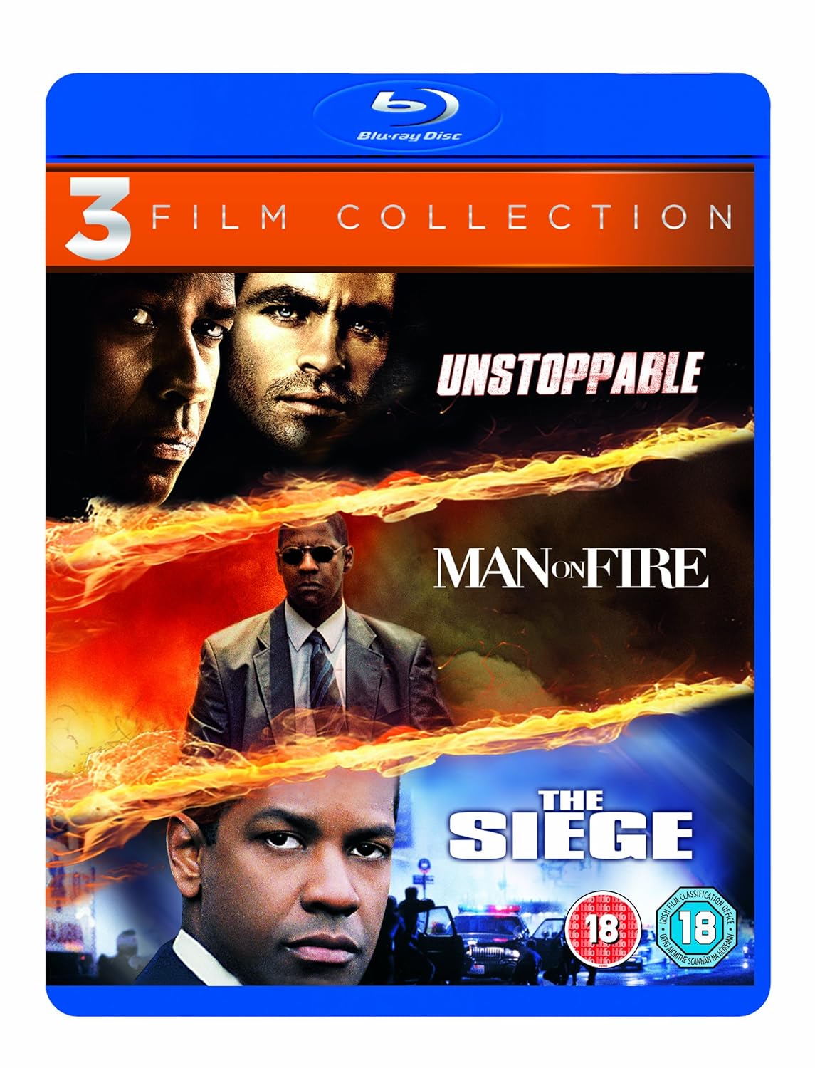 Unstoppable Man On Fire The Siege Triple Pack Blu Ray 1998
