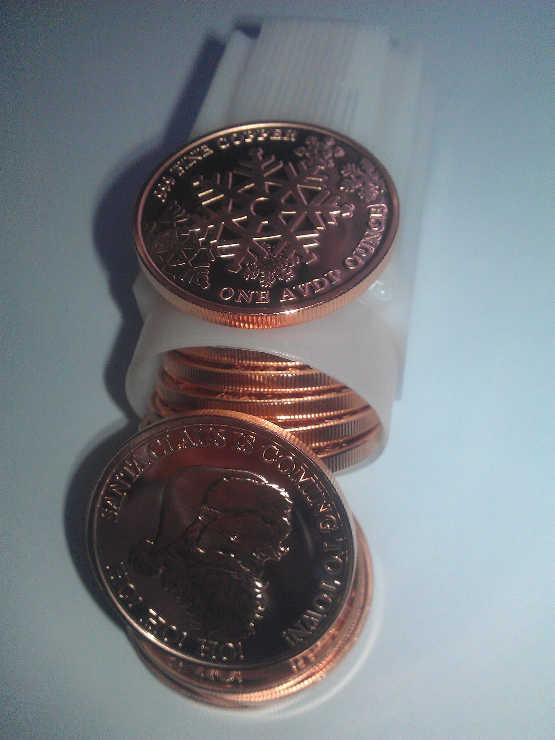 Santa Copper 1 Ounce Coins Full Roll of 20