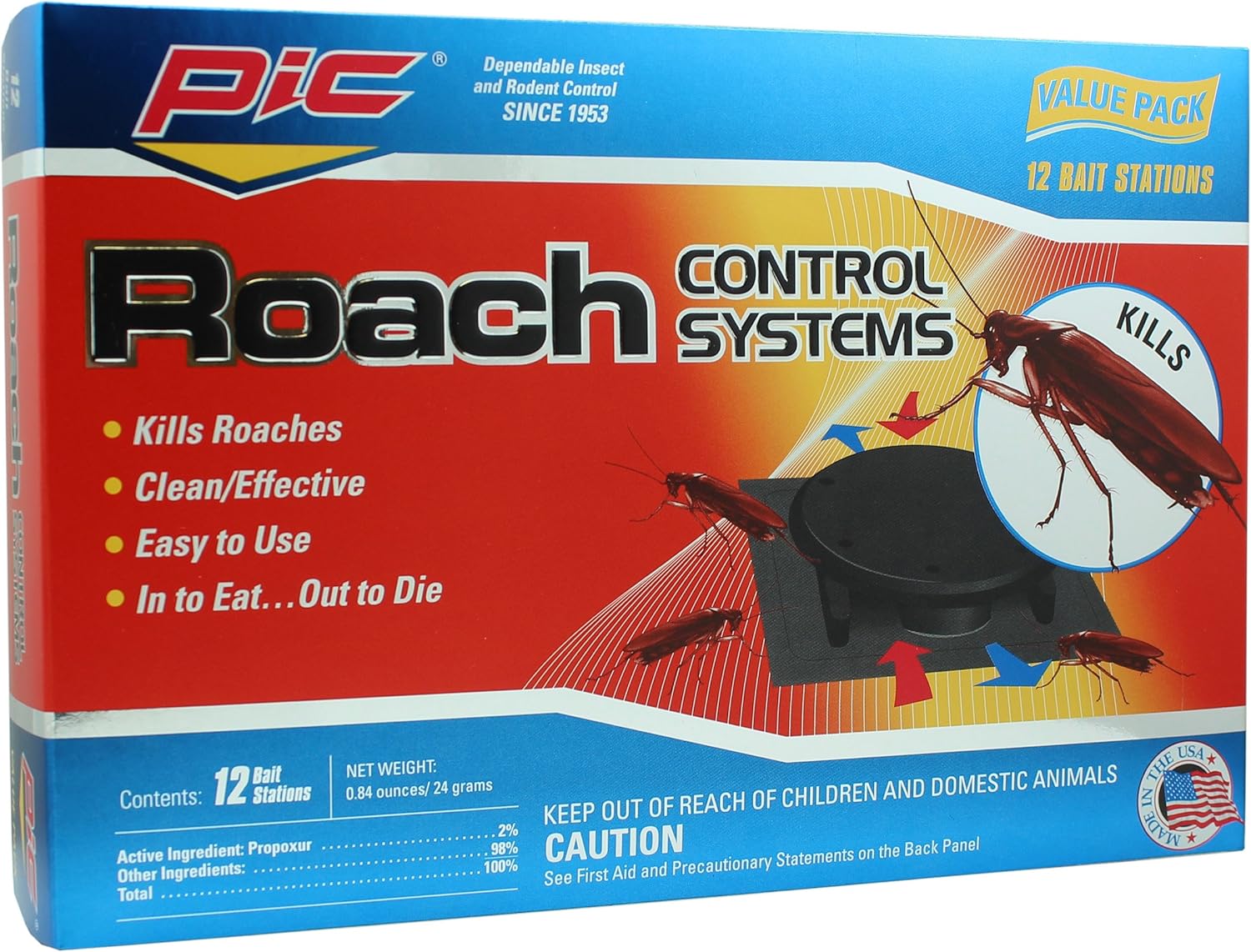 Pic Roach Control Plastic Bait Stations 