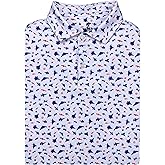 Safari Swag Print Polo - Men's Golf Shirt Moisture Wicking Dry Fit Performance Short Sleeve Regular Fit