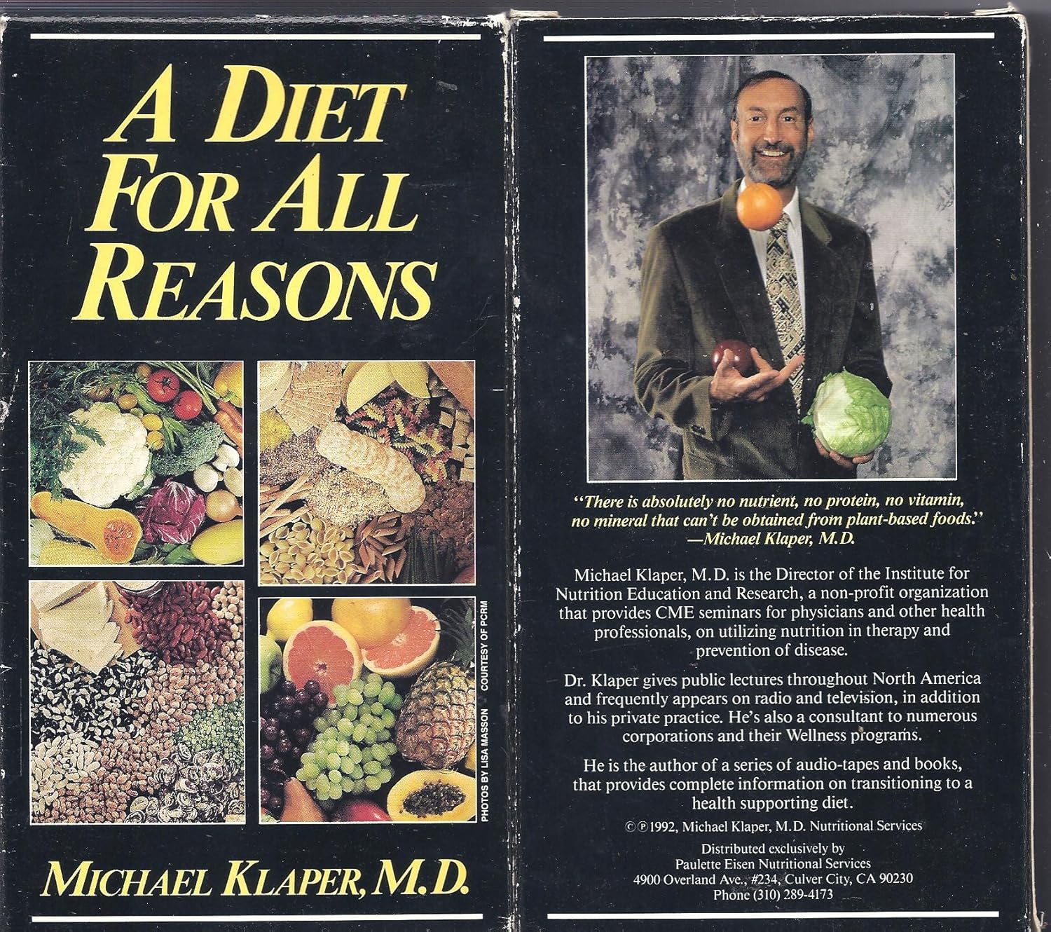 Amazon Com A Diet For All Reasons Michael Klaper Md Movies Tv