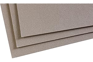 Clairefontaine - Ref 197023C - Pastelmat Card Sheets (Pack of 5 Sheets) - 360gsm Card - 24 x 32cm - Dark Grey Colour - Specially Formulated for Use with Pastels