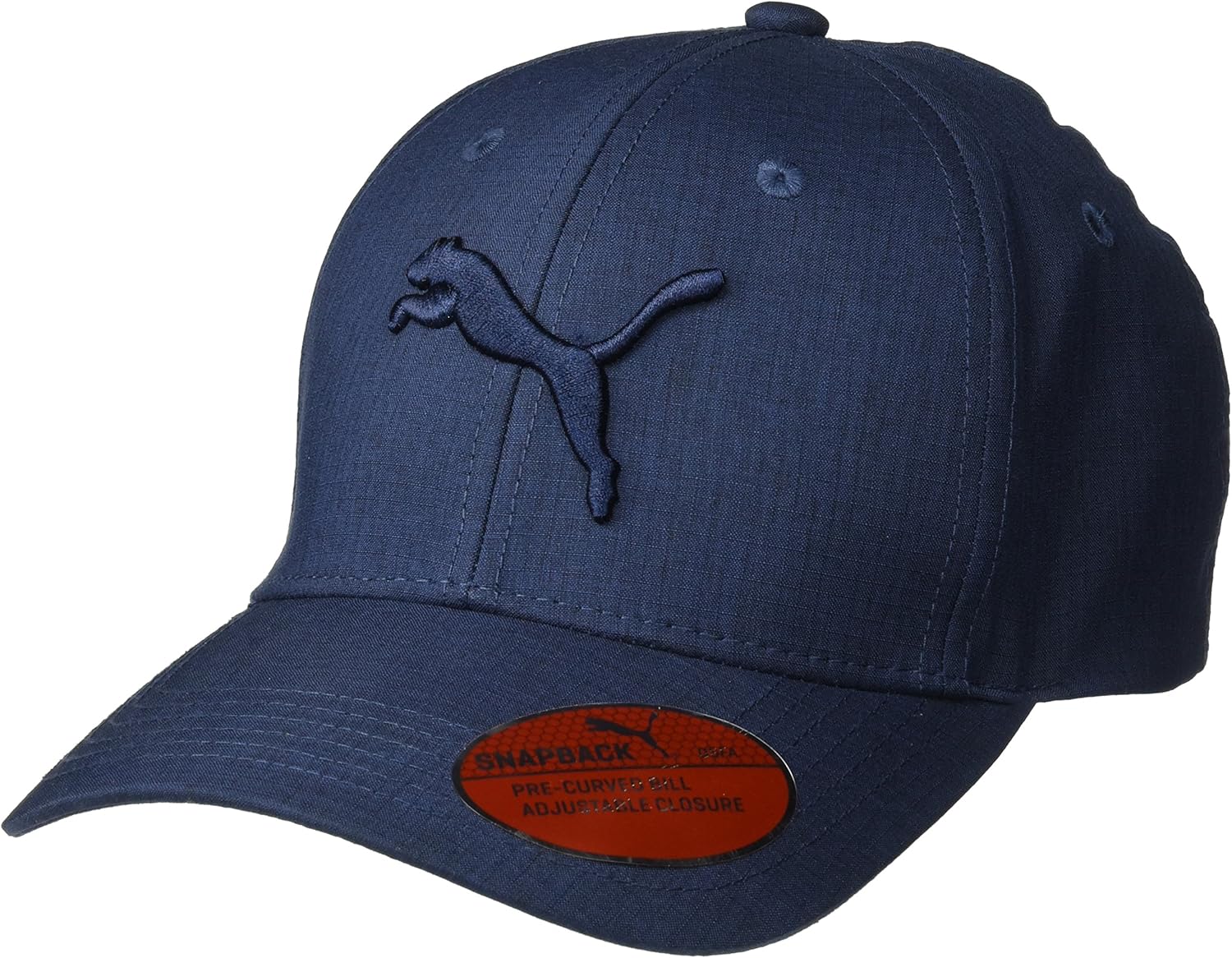 PUMA Evercat Icon Snapback Gorra para Hombre, Azul Marino/Flor y Brillo