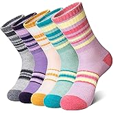 DoSmart Merino Wool Hiking Socks for Women Men Thermal Winter Warm Moisture Wicking Boot Work Cushion Gift Socks 5 Pairs