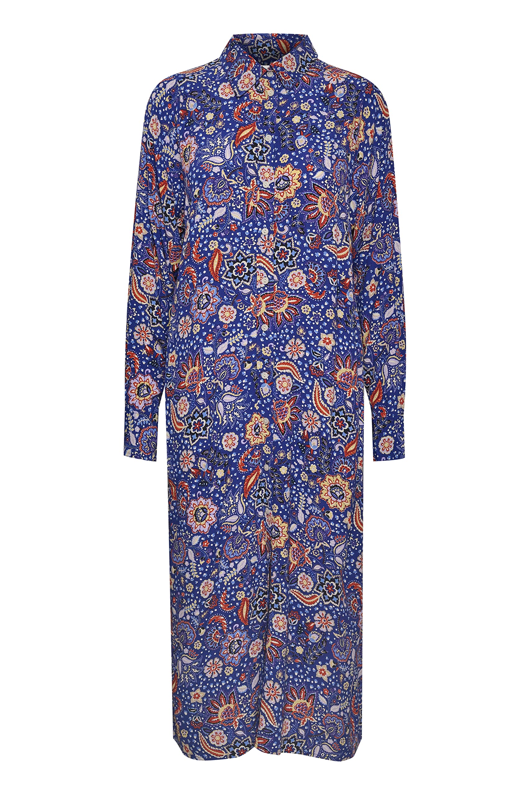 Part Two Women's Marlaspw Dr Casual Dress, Bluing Wallpaper Print, UK 6