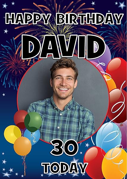 Personalised Happy 18th 21st 30th 40th 50th Birthday Photo Banner