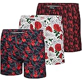 Ed Hardy Men&rsquo;s 3-Pack Pockets Boxer Briefs &ndash; Comfortable Navy, Red &amp; White