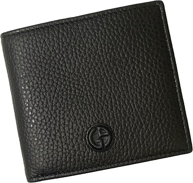 Amazon アルマーニ Armani 財布 ジョルジオアルマーニ 二つ折 メンズ ブラック A 2328 並行輸入品 シューズ バッグ
