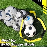 Happy Jump 3-in-1 Football Target Net with Portable Ball Bag Upgraded Tubes view 2