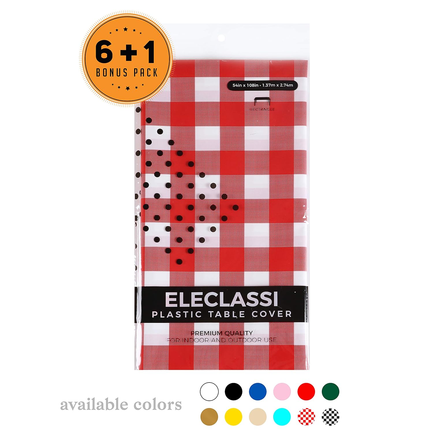 Best rolls of red and white table cloth