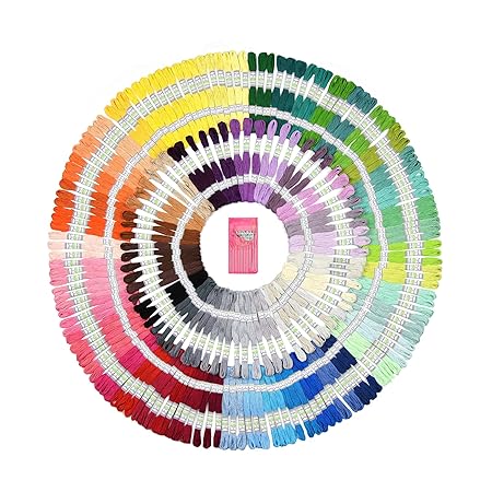 Premium Sticktwist Mega Pack – Freundschaft Armbänder Floss – Kreuzstich Threads, Crafts Floss – 210 Floss Garnknäuel Pro Kär