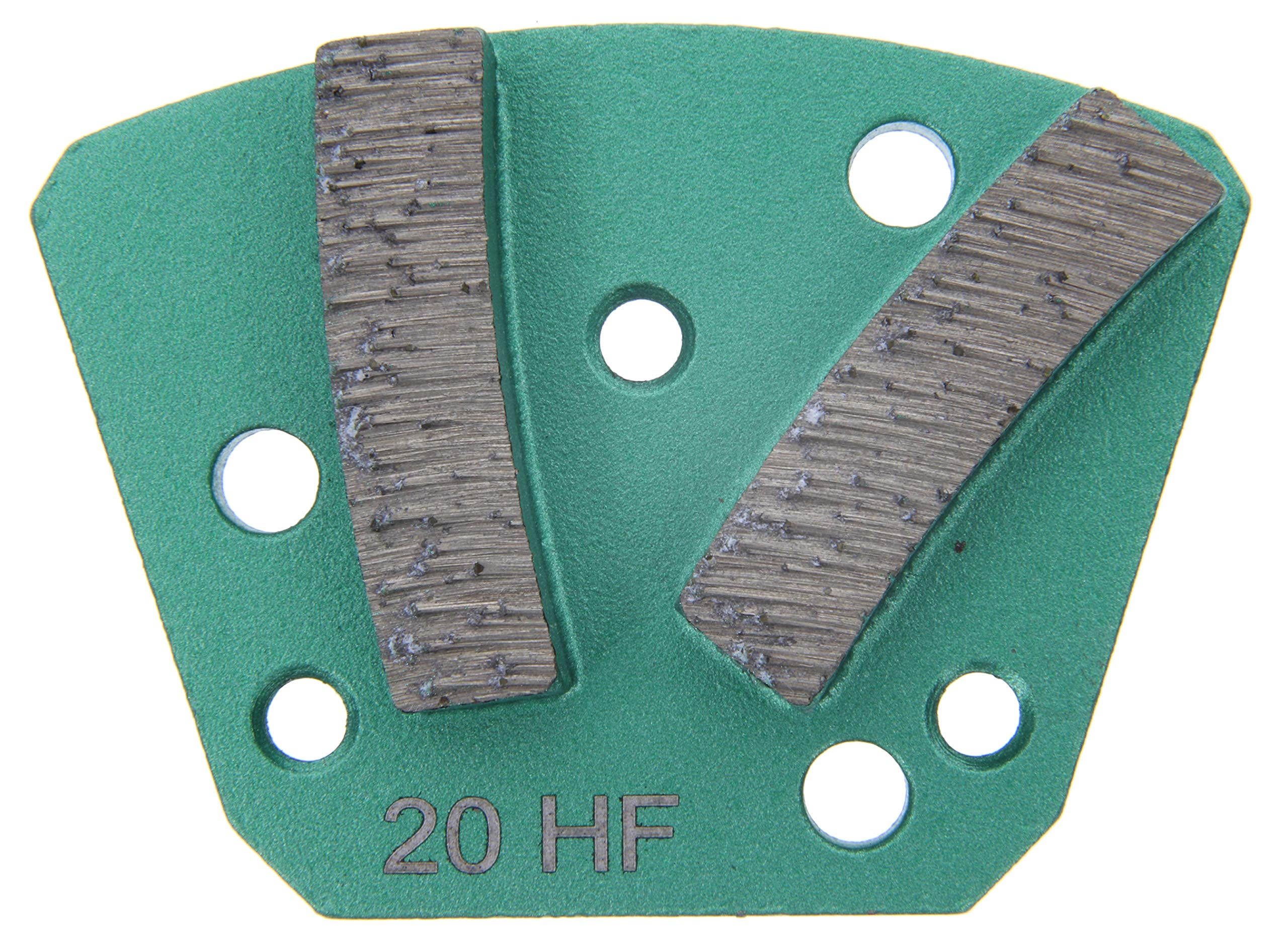Diamond grinding segment for hard concrete - includes 3x M6 + others