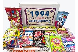 RETRO CANDY YUM ~ 1994 30th Birthday Gift Box Nostalgic Candy Assortment from Childhood for 30 Year Old Man or Woman Born 1994 Jr