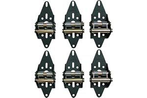 GREEN HINGE Garage Door Hinge Energy Saving Residential 4 Panel Door Up to 12' Heavy Duty 12 Gauge Steel Powder Coated MFG# R4416-40