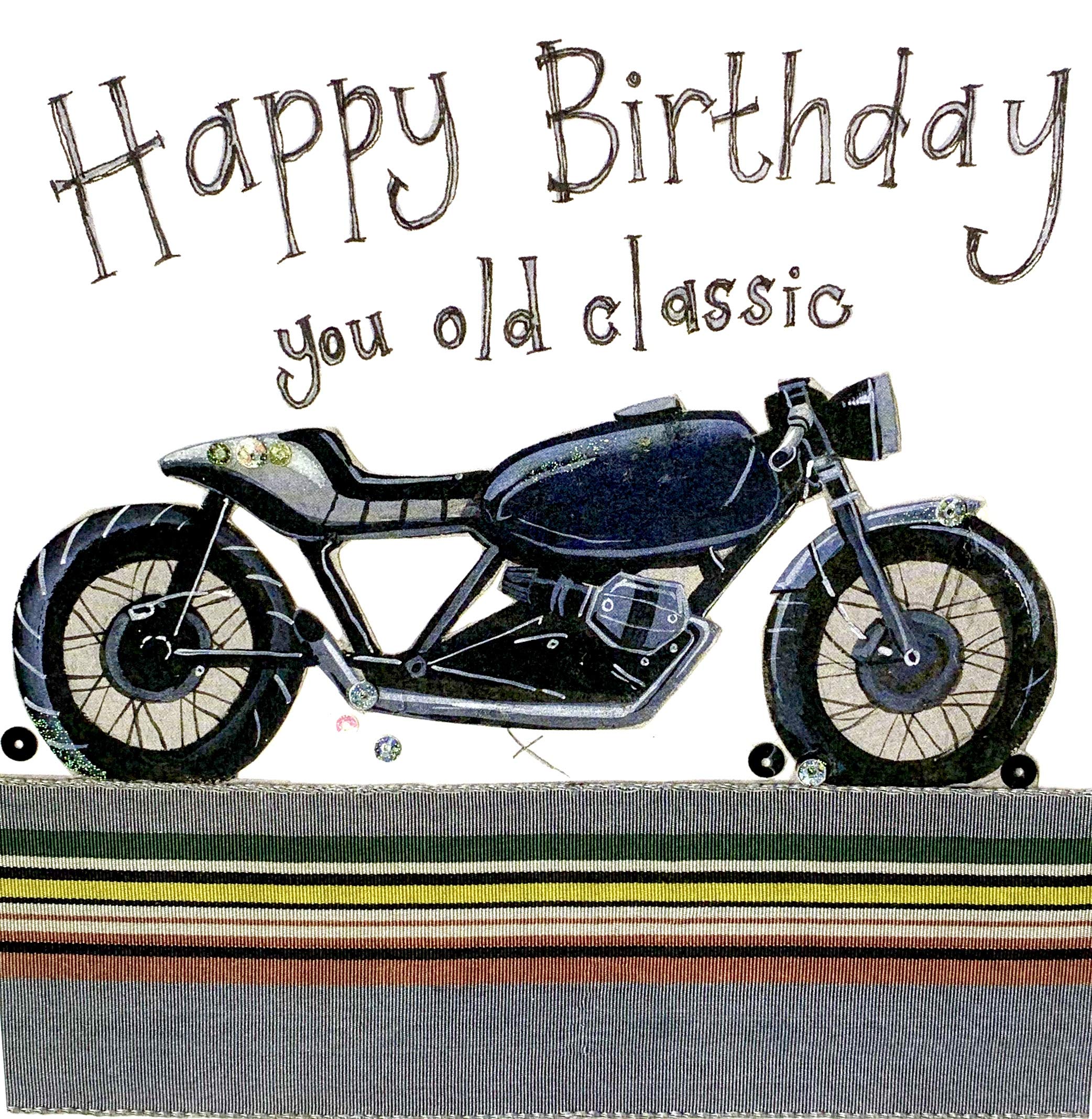 ALEX CLARK Happy Birthday You Old Classic Bike Card