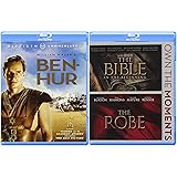 Easter 3-Movie Blu-ray Bundle - Ben Hur (50th Anniversary Edition), The Bible...In the Beginning & The Robe Collection