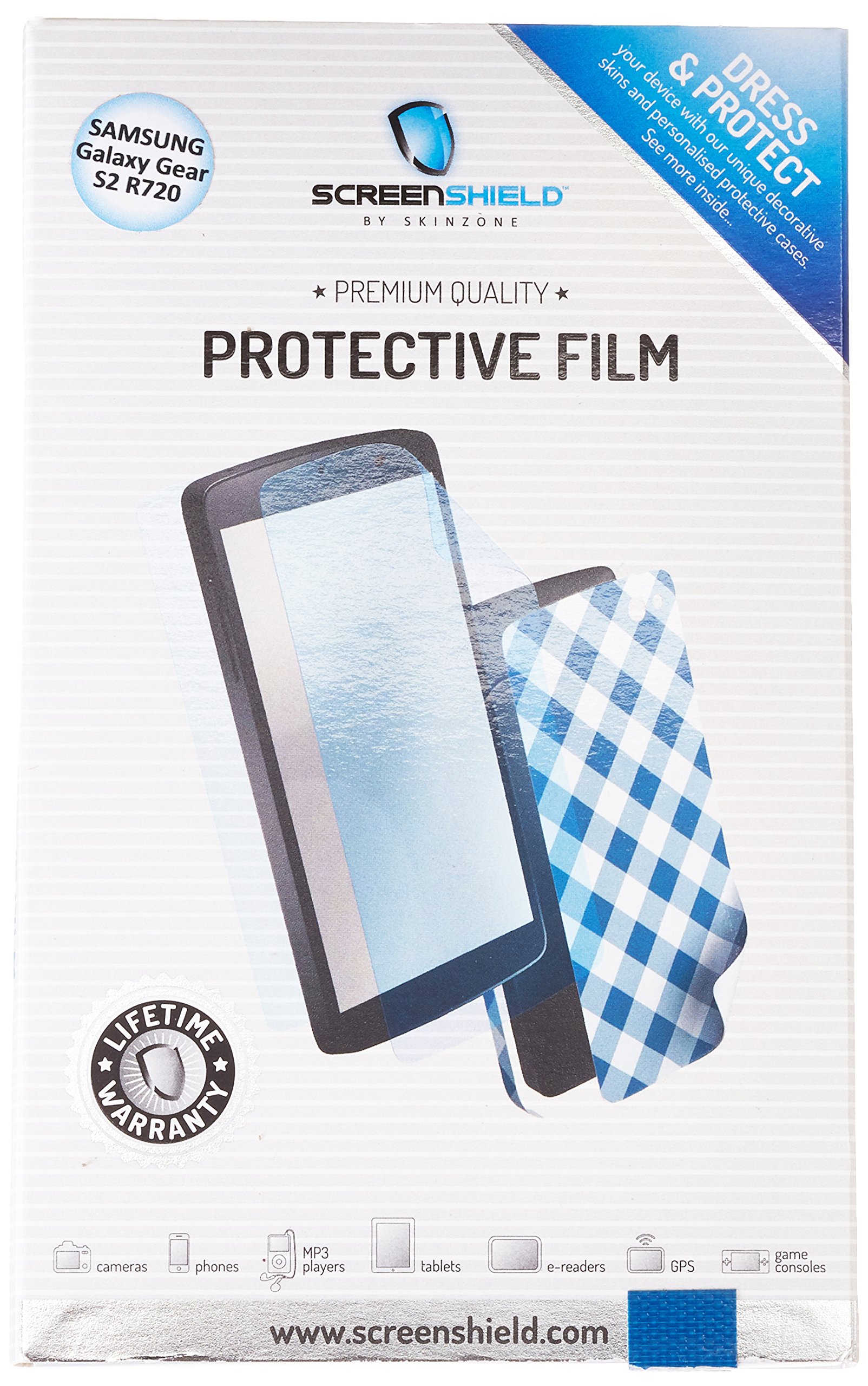 Screenshield Sam R720 Display Screen Protector for Samsung Galaxy Gear S2