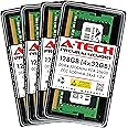 A-Tech 128GB Kit (4x32GB) DDR4 3200MHz PC4-25600 ECC SODIMM 2Rx8 Dual Rank 1.2V 260-Pin RAM Memory Upgrade Modules for Microserver, Workstation, and Networking Platforms