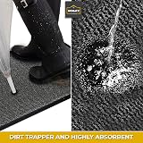 Homatz Door Mats Indoor Outdoor Heavy Duty Non Slip Rubber Back 40x60cm view 4