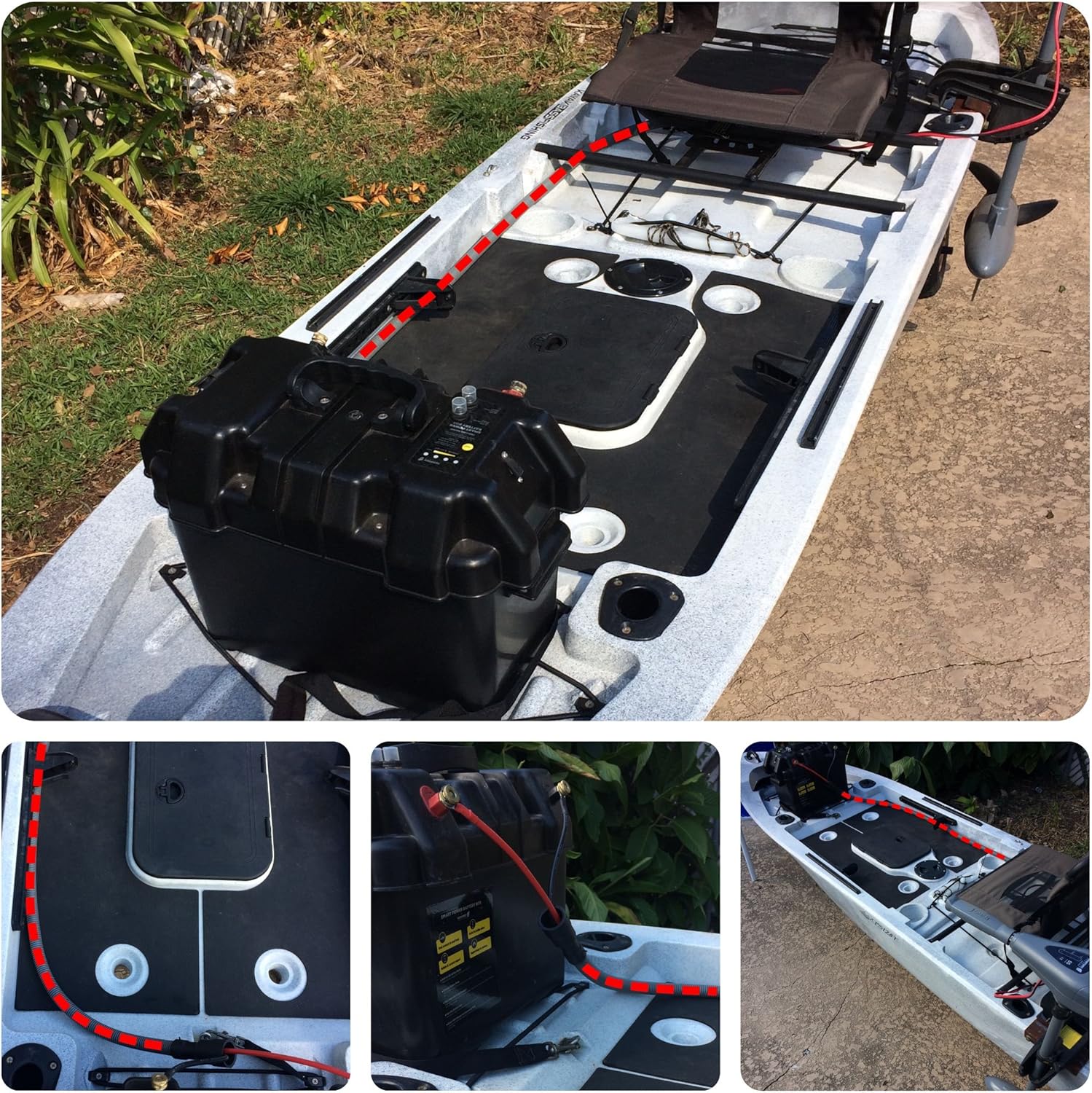 Newport Vessels Trolling Motor Battery Cable Extension Kit : Sports & Outdoors