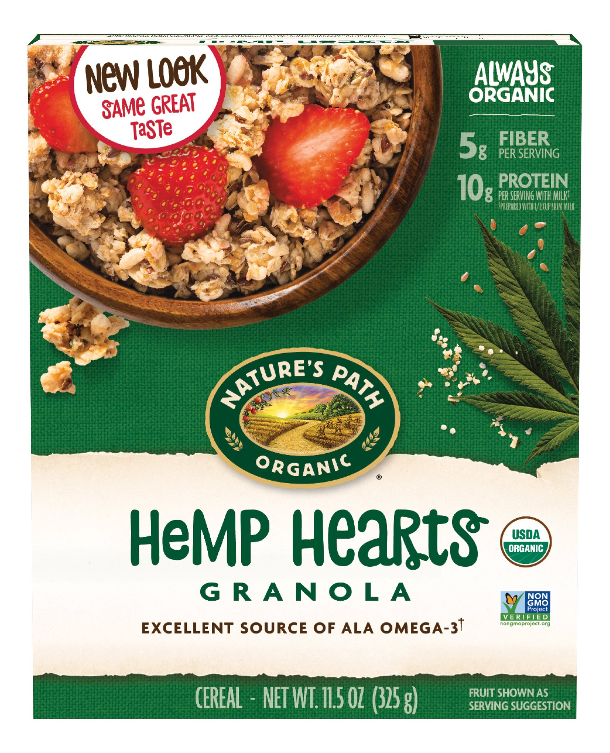 Nature's Path Organic Granola Cereal, Hemp Hearts Granola, 11.5 Ounce