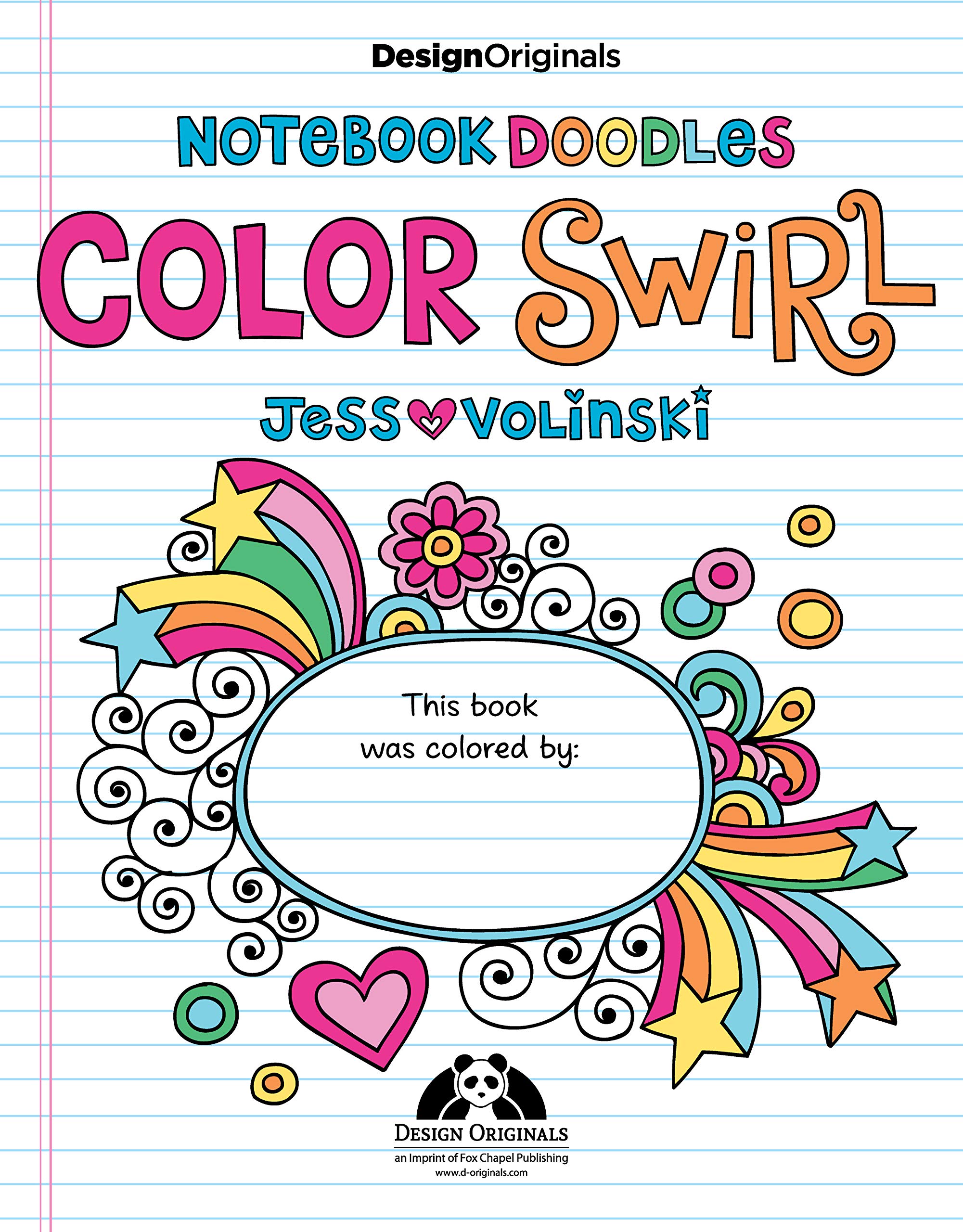 Notebook Doodles Color Swirl: Coloring & Activity Book (Design Originals) 32 Curly, Swirly Designs; Beginner-Friendly Relaxing & Inspiring Art Activities for Tweens, on Extra-Thick Perforated Pages