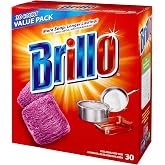 Brillo&reg; Steel Wool Soap Pads Original Scent (Red), 30-Count Jumbo Pack
