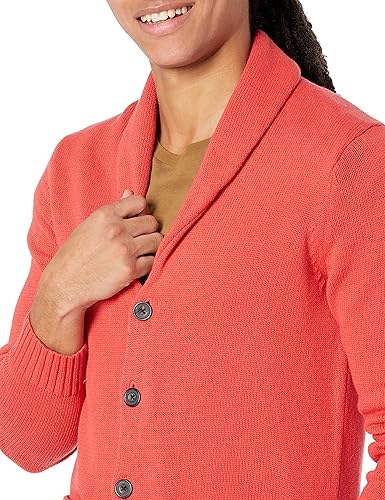 Goodthreads Men's Soft Cotton Shawl Cardigan Sweater, Washed Navy