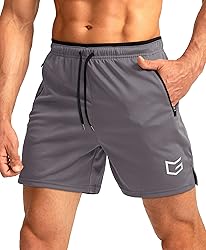 G Gradual Men's Running Shorts with Zipper Pockets
