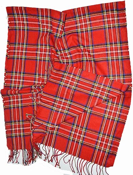 echarpe tartan rouge
