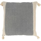 SARO LIFESTYLE Whipstitch Banded Poly Filled Throw Pillow