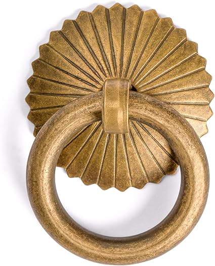 Amazon Com Cbh Ring Brass Hardware Drawer Pulls Set 1 3 16 Set