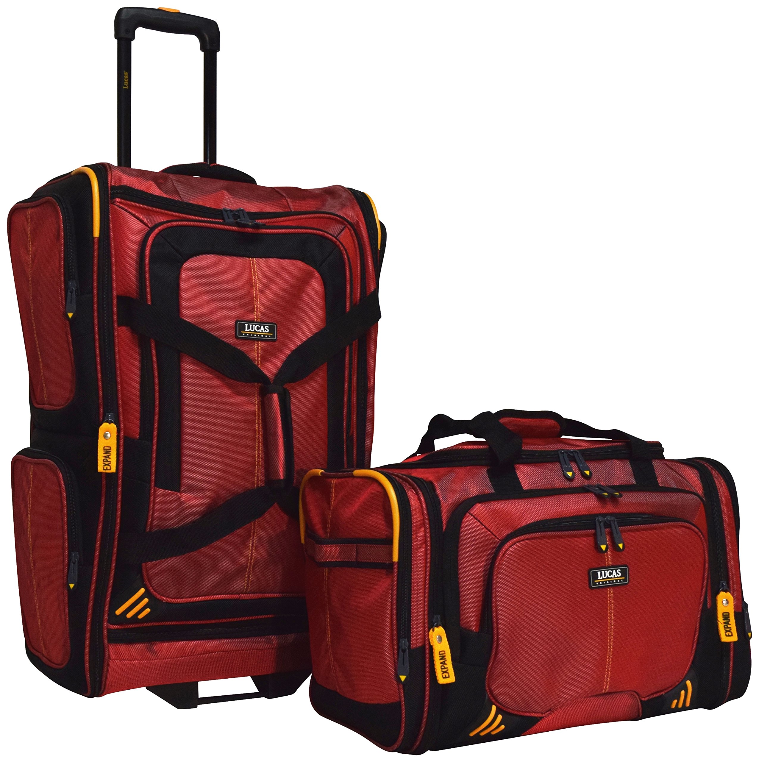 Lucas Accelerator 2Piece Luggage Set 26" Wheeled Suitcase & 20" Carry