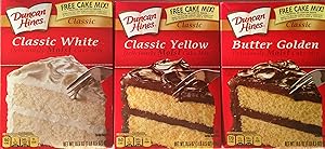 Duncan Hines Cake Mix Classic Variety Pack, 3 Boxes - 1 of Each Flavor