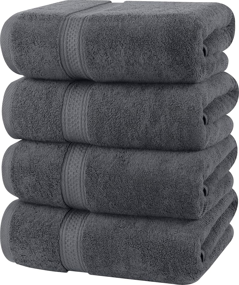 Utopia Towels 4 Piece Bath Towels Set 69x137 cm Premium 100% Ring Spun Cotton