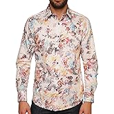 Robert Graham Mens Splash of Color Long Sleeve Button Down Woven Shirt