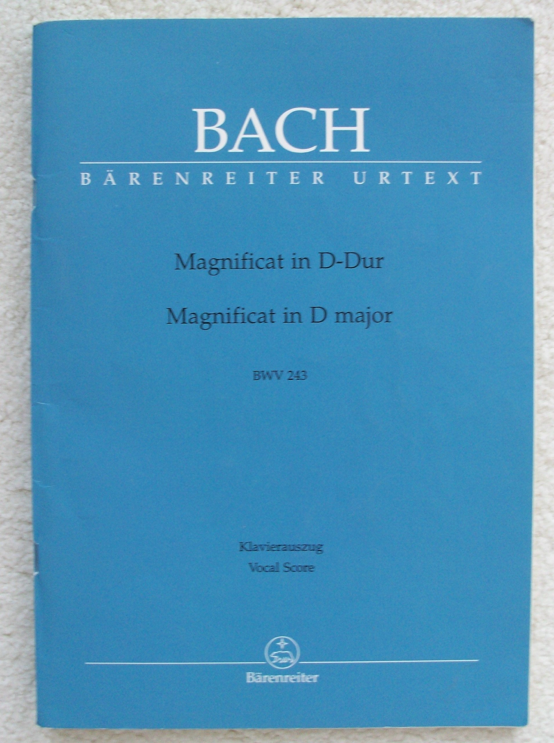 Magnificat In D Dur Magnificat In D Major Bwv 243 J S Bach Eduard Muller Amazon Com Books
