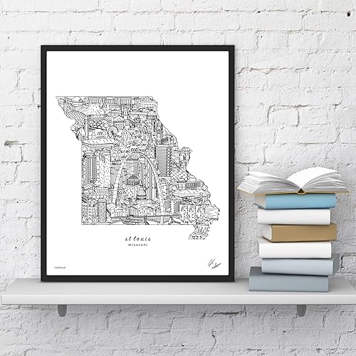 Amazon Com St Louis Mo Wall Art Handmade