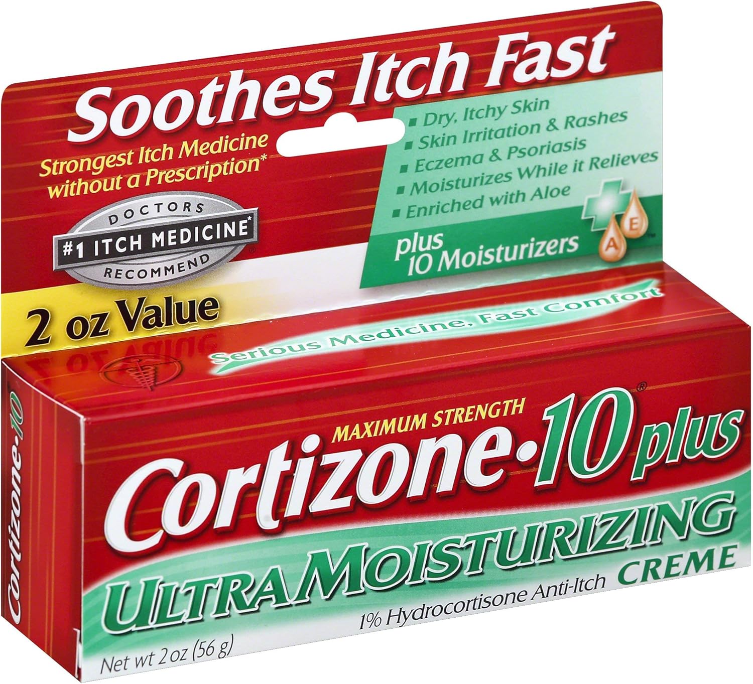 Cortizone-10 Plus Maximum Strength Anti-Itch Creme 2 oz (Pack of 2): Health & Personal Care
