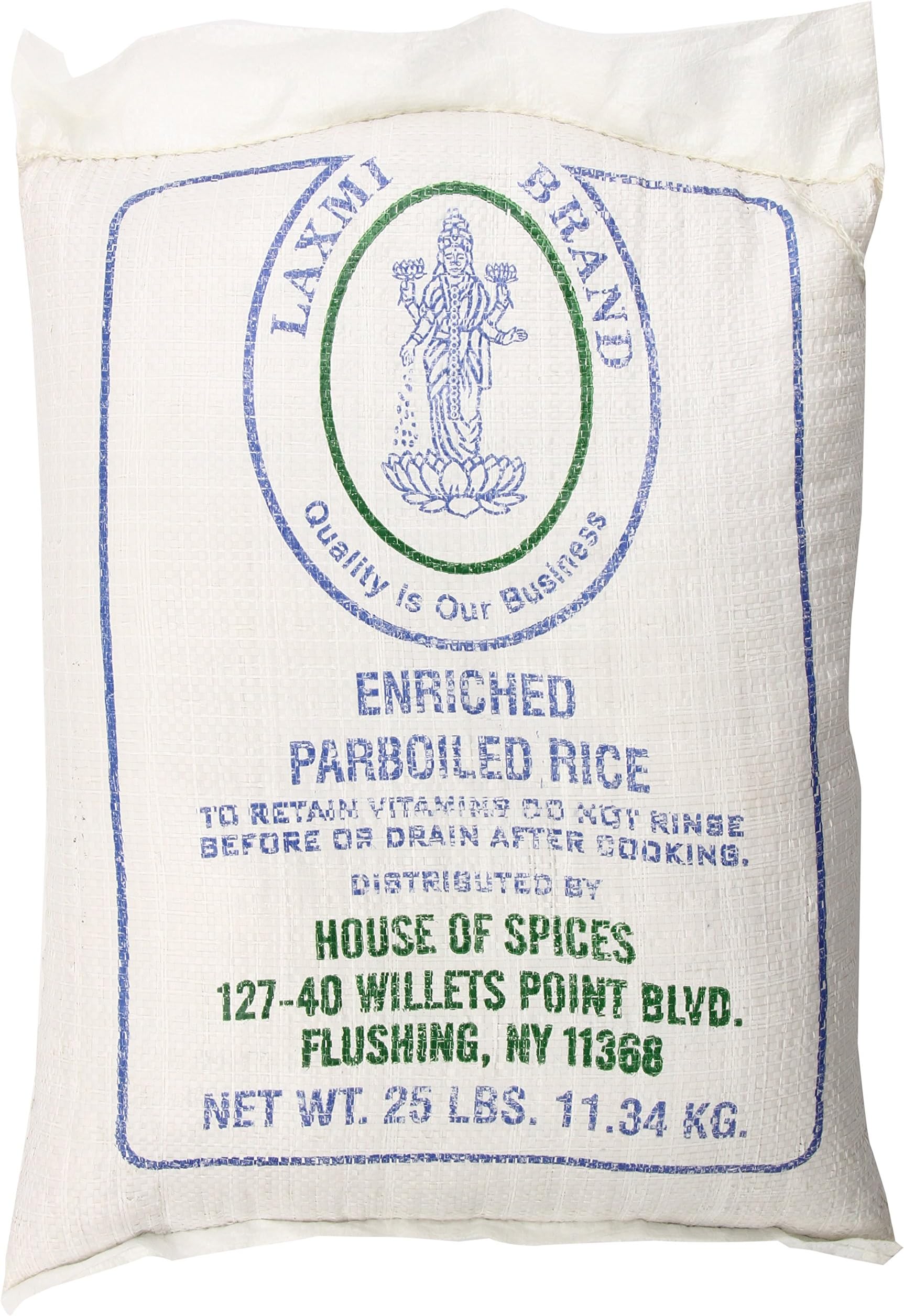 Laxmi Parboiled Rice, 25 Pound