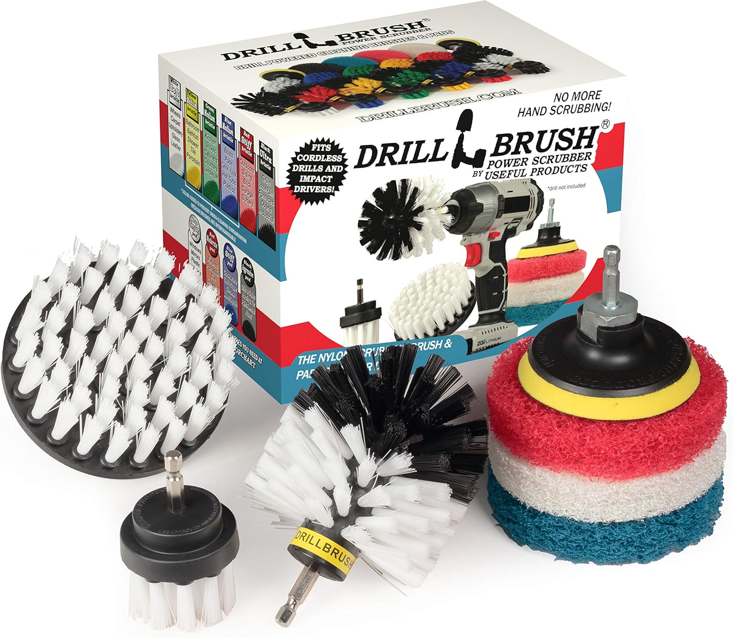 Drillbrush Cleaning Supplies Detail Brush Set Upholstery Cleaner