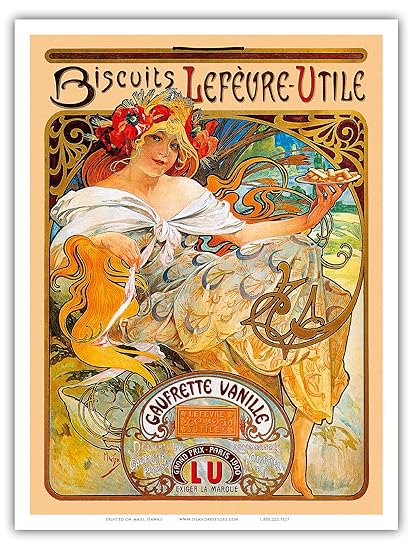 Avoir Images Alphons Mucha Lefevre Utile Grand Poster Style Art Nouveau