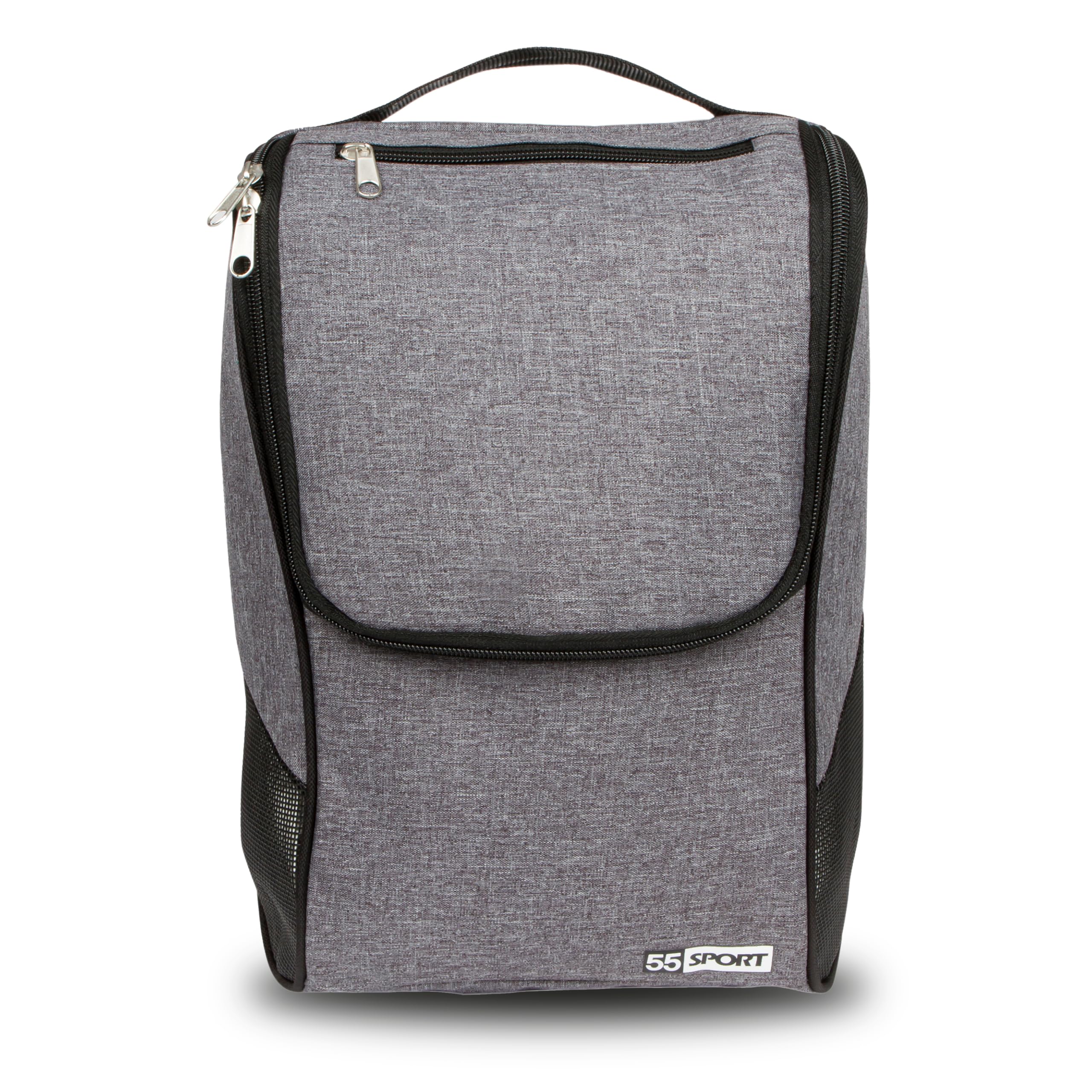55 Sport Pro Ventilated Football Boot and Shoe Bag With Zipped Pocket - Grey