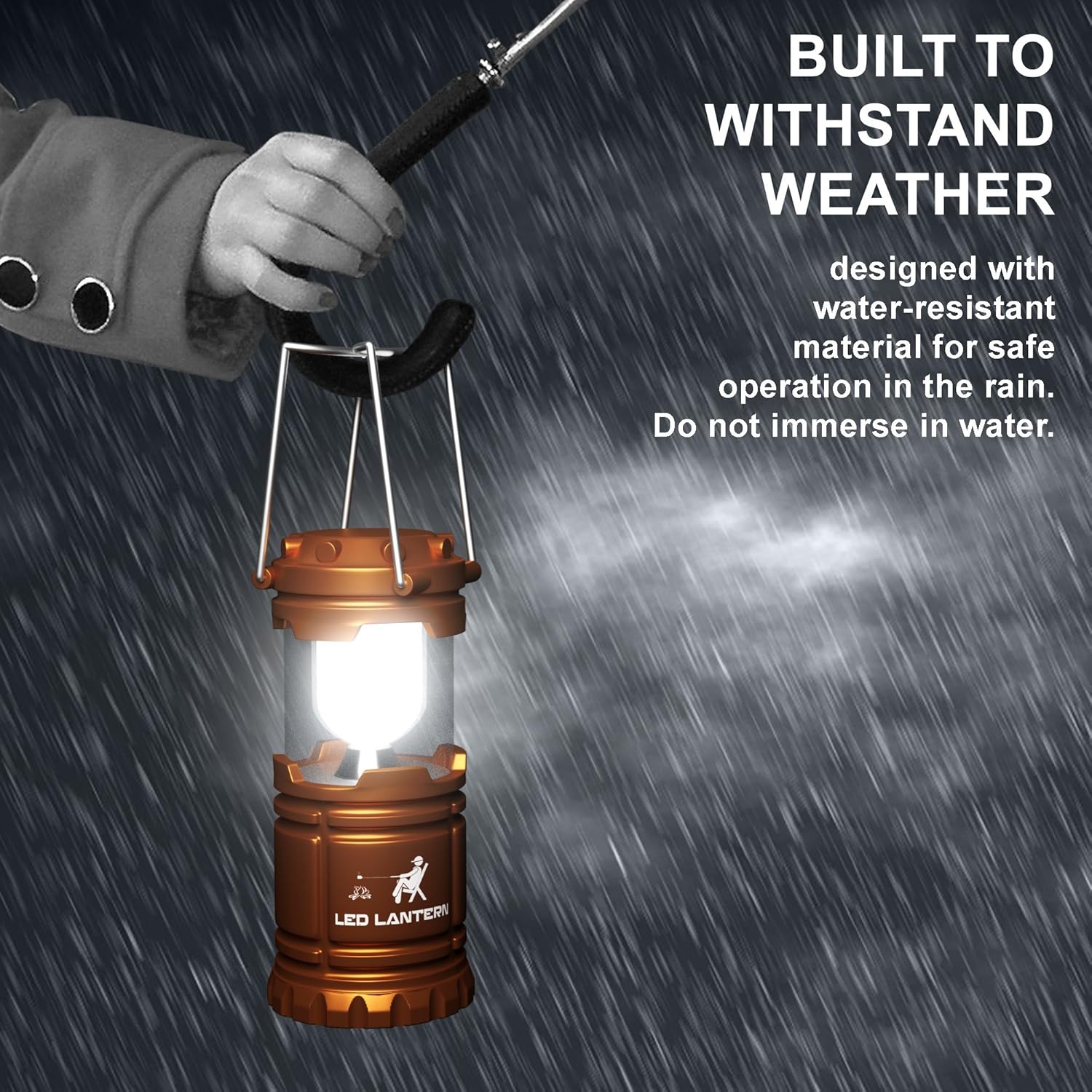 MalloMe Lanterns Battery Powered LED - Camping Lantern Emergency Hurricane Lights - Portable Camp Tent Lamp Light Operated at Home, Indoor, Power Outages: Sports & Outdoors