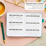 Clever Fox Address Book Turquoise PU Leather with Alphabetical Tabs 60 Page view 6