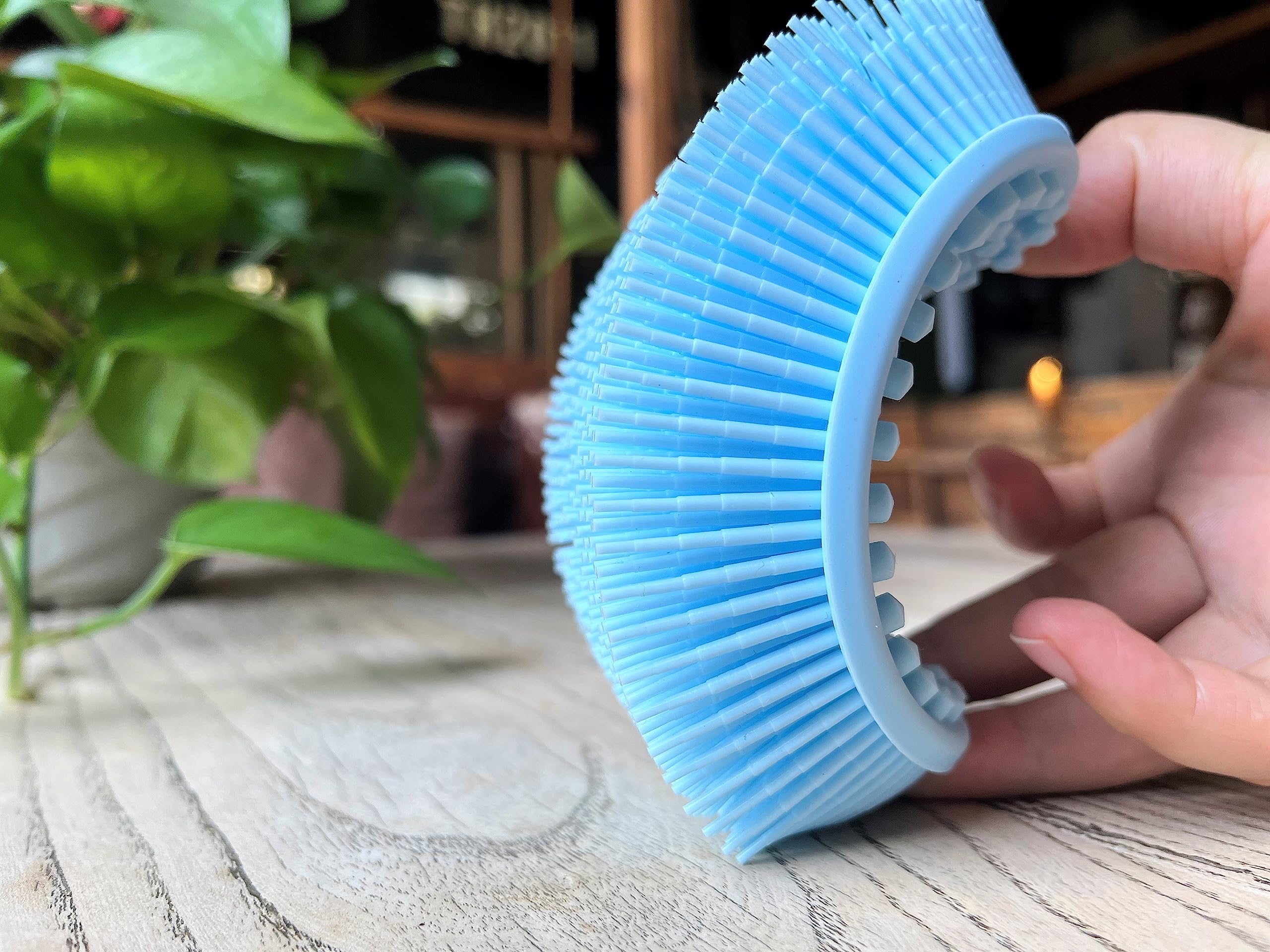 Premium Sensory Brush for Kids or Autism, Soft Silicone Body Scrubber, 2 in 1 Sensory Room Occupational Therapy Brush