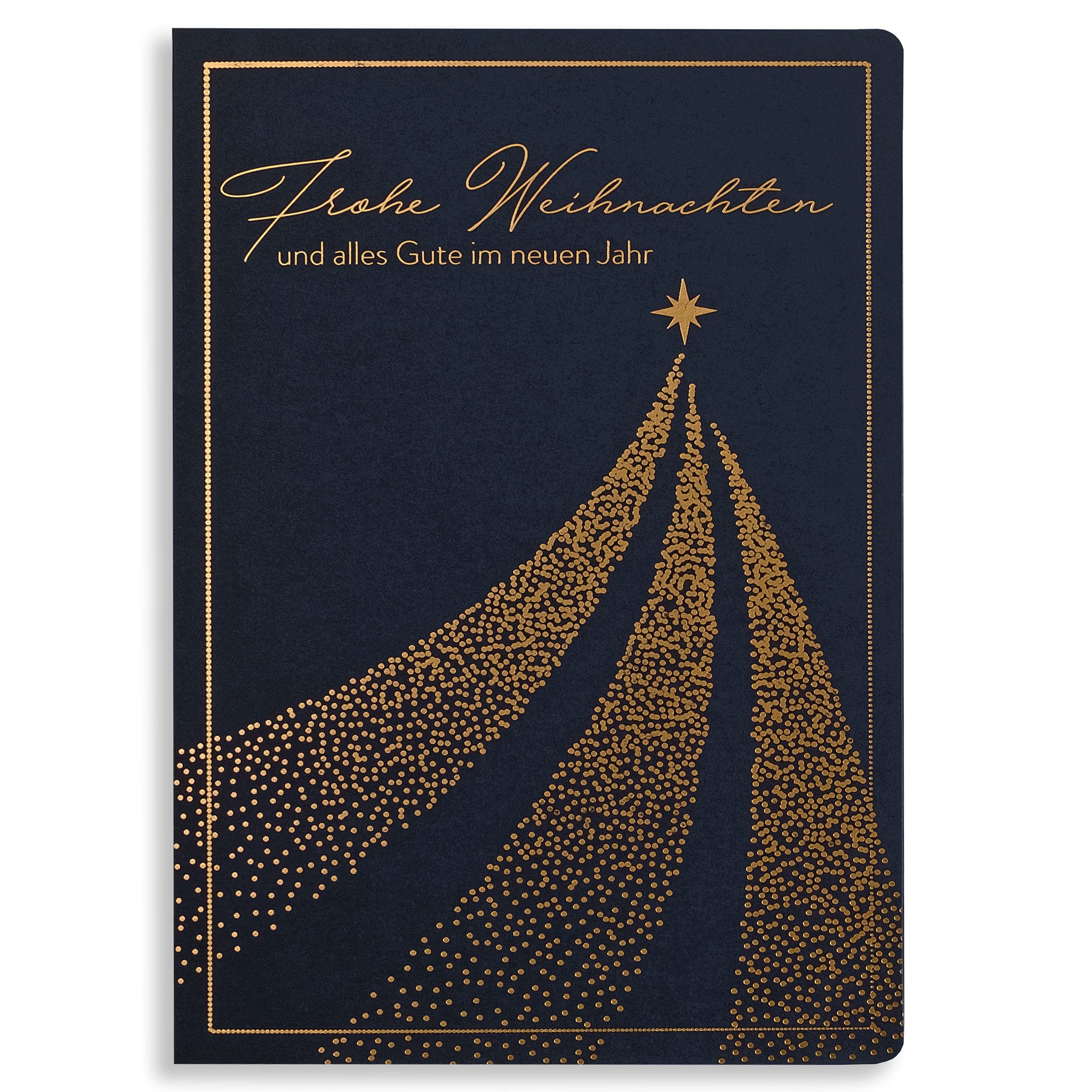 Art Nuvo Christmas Cards with Envelopes and Inserts - Set of 10 Exclusive Christmas Cards