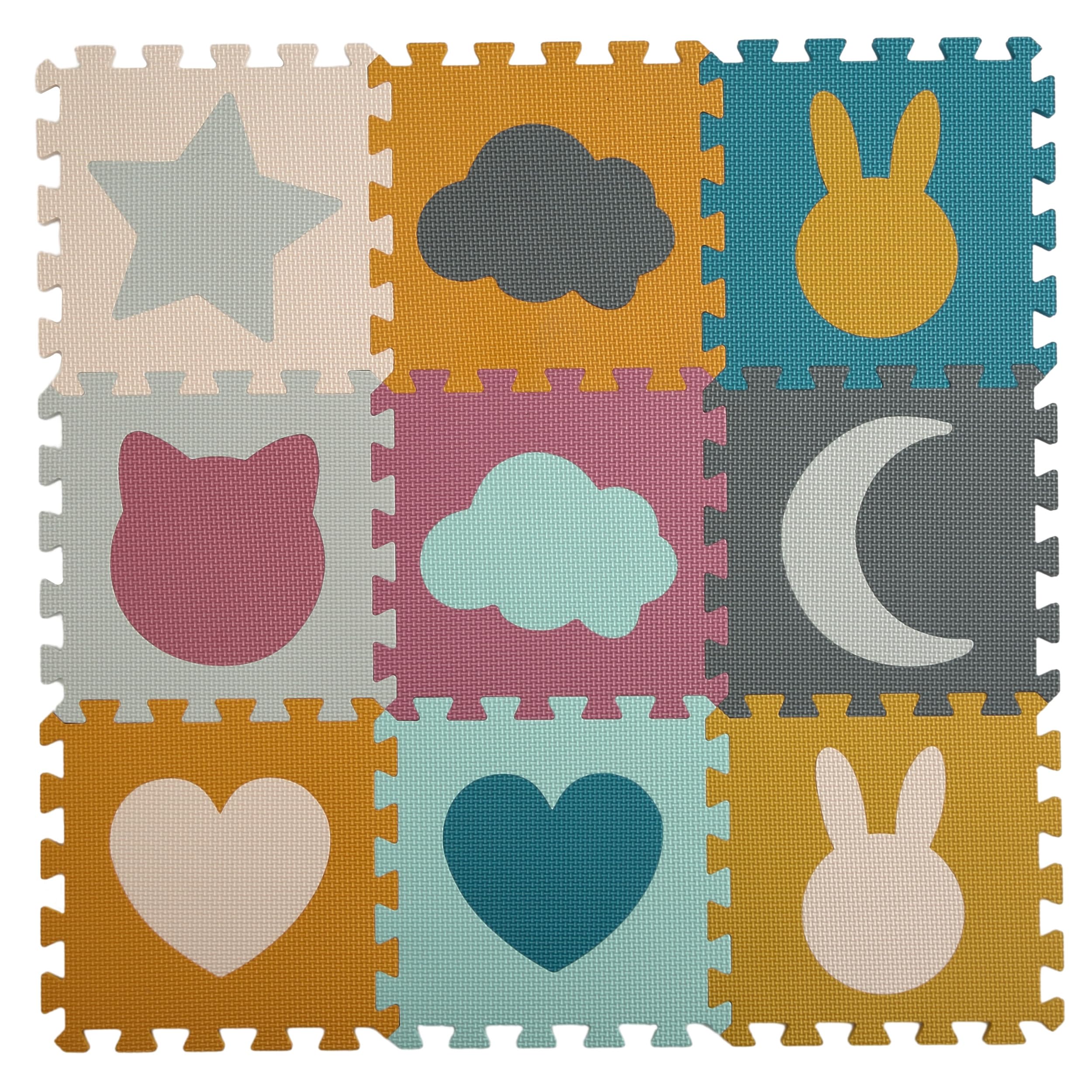 Photo 1 of PLAY 10 Baby Play Mats for Floor, Foam Baby Play Mat, Foam Play Mats Shapes Puzzle Mat 9 Pieces