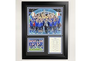 Legends Never Die, Inc. Italy | 2020 UEFA European Championship Winners | 12"x15" Framed Photo Collage